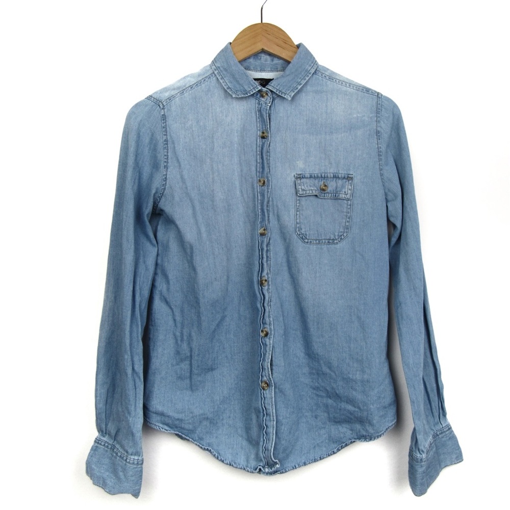 BDG Katie Chambray Button Down Shirt Ombre Small